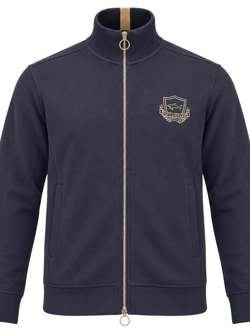 Paul & Shark Trui met geborduurd logo Blauw