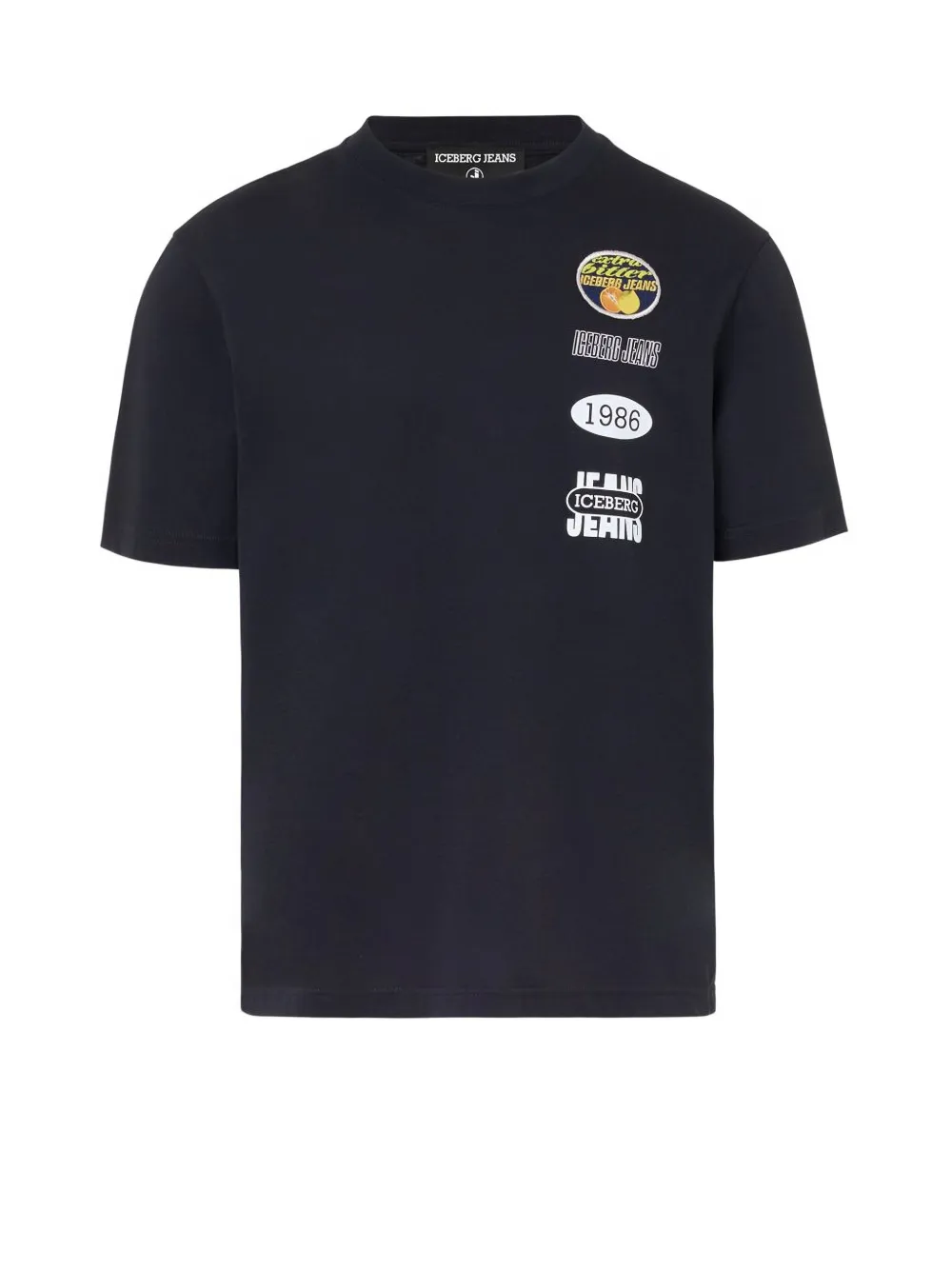 Iceberg T-shirt met logopatch Zwart