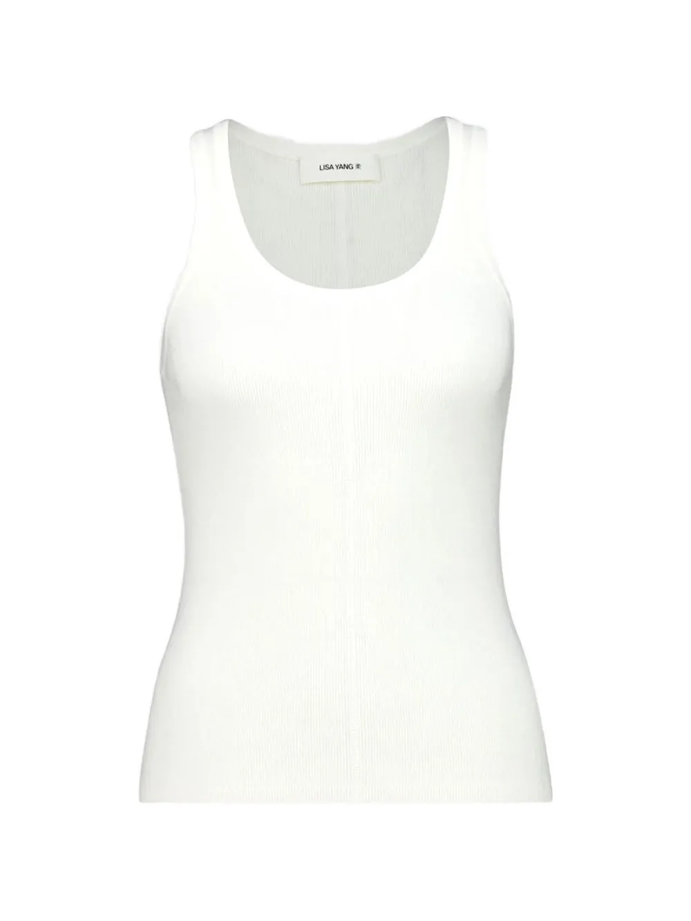 Lisa Yang Ribgebreide tanktop Wit