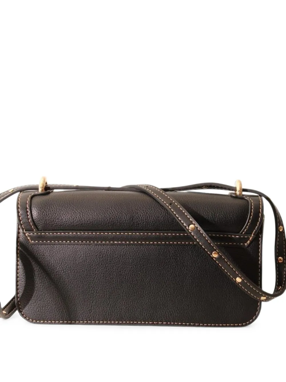 LIU JO Crossbodytas met logo-plakkaat en stiksels Zwart