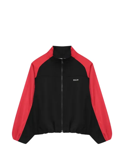 MSGM Kids logo panelled jacket