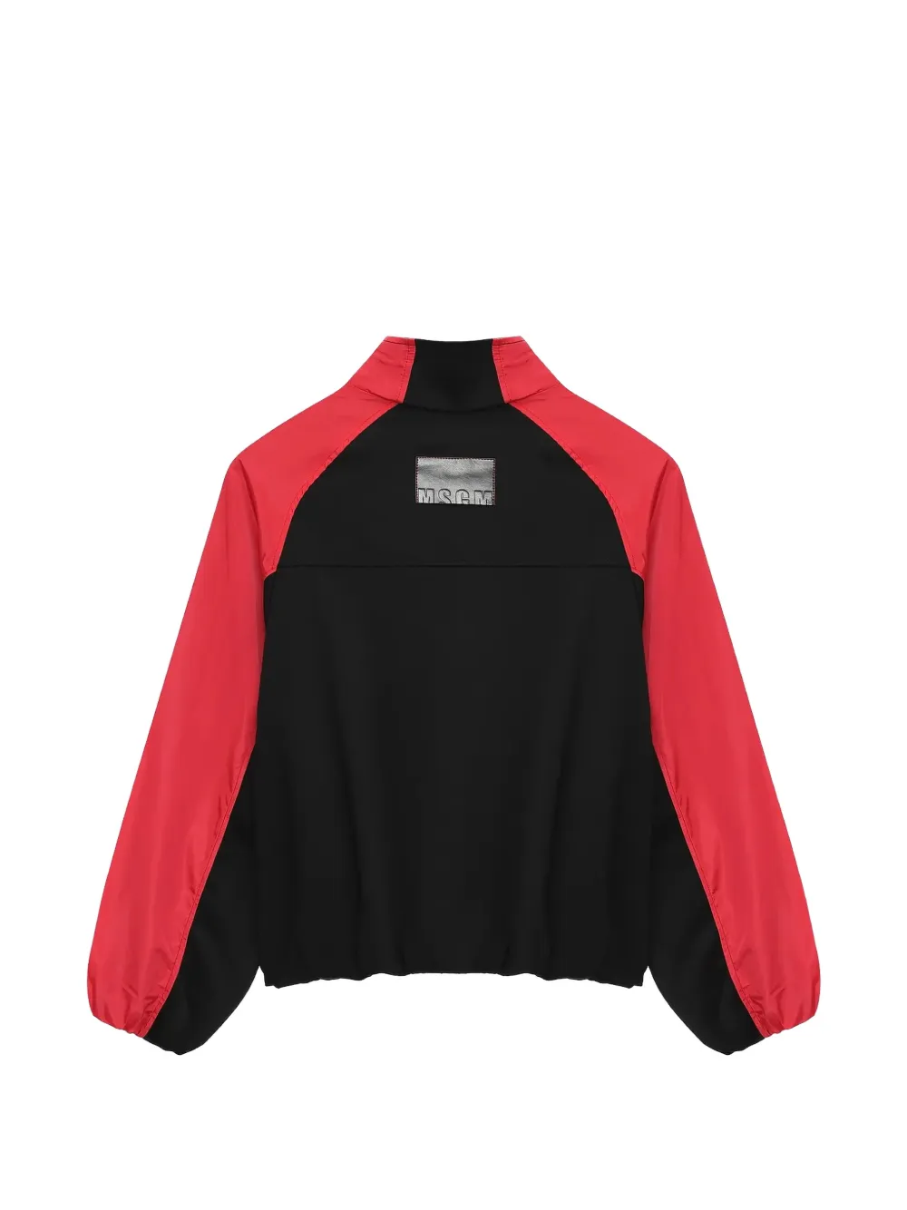 MSGM Kids Jack met logo en vlakken Zwart