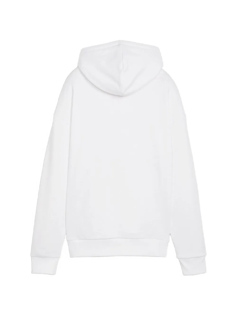 PUMA Hoodie met logoprint en trekkoord Wit