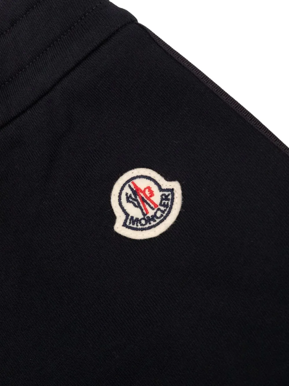 Moncler Enfant Shorts met zijstreep en logo-patch Zwart