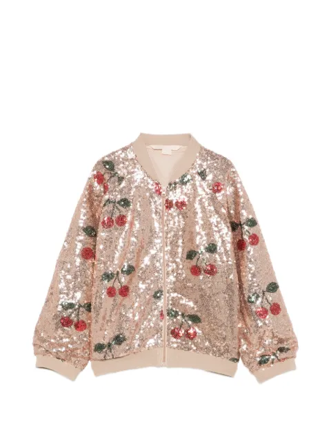 Konges Sløjd sequin-embellished cherry-motif jacket
