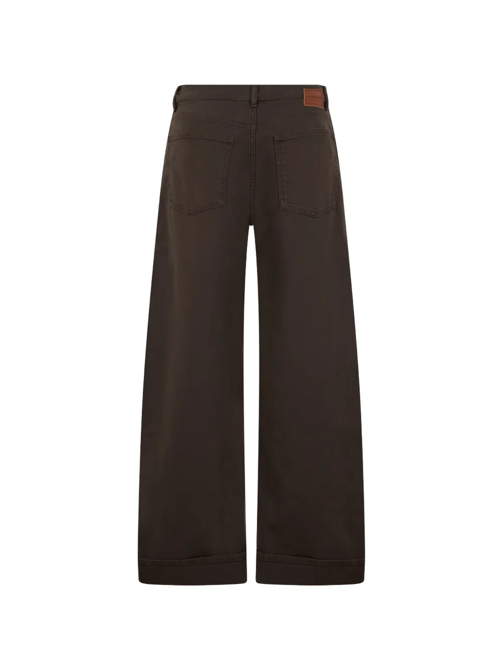 P.A.R.O.S.H. Katoenen broek met wijde pijpen Bruin