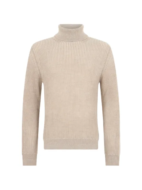slowear ribbed-knit roll-neck sweater