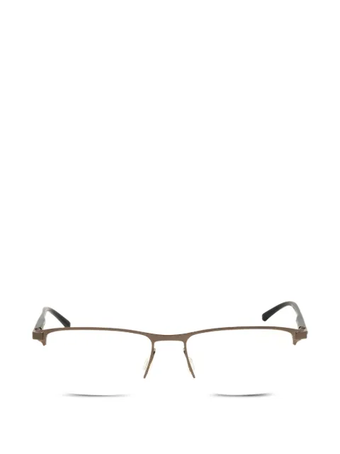 Porsche Design rectangle-frame half-rim glasses