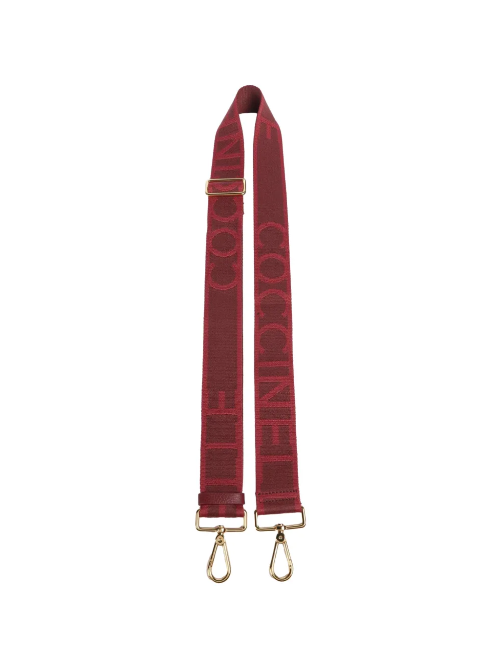 Coccinelle logo-jacquard adjustable bag strap