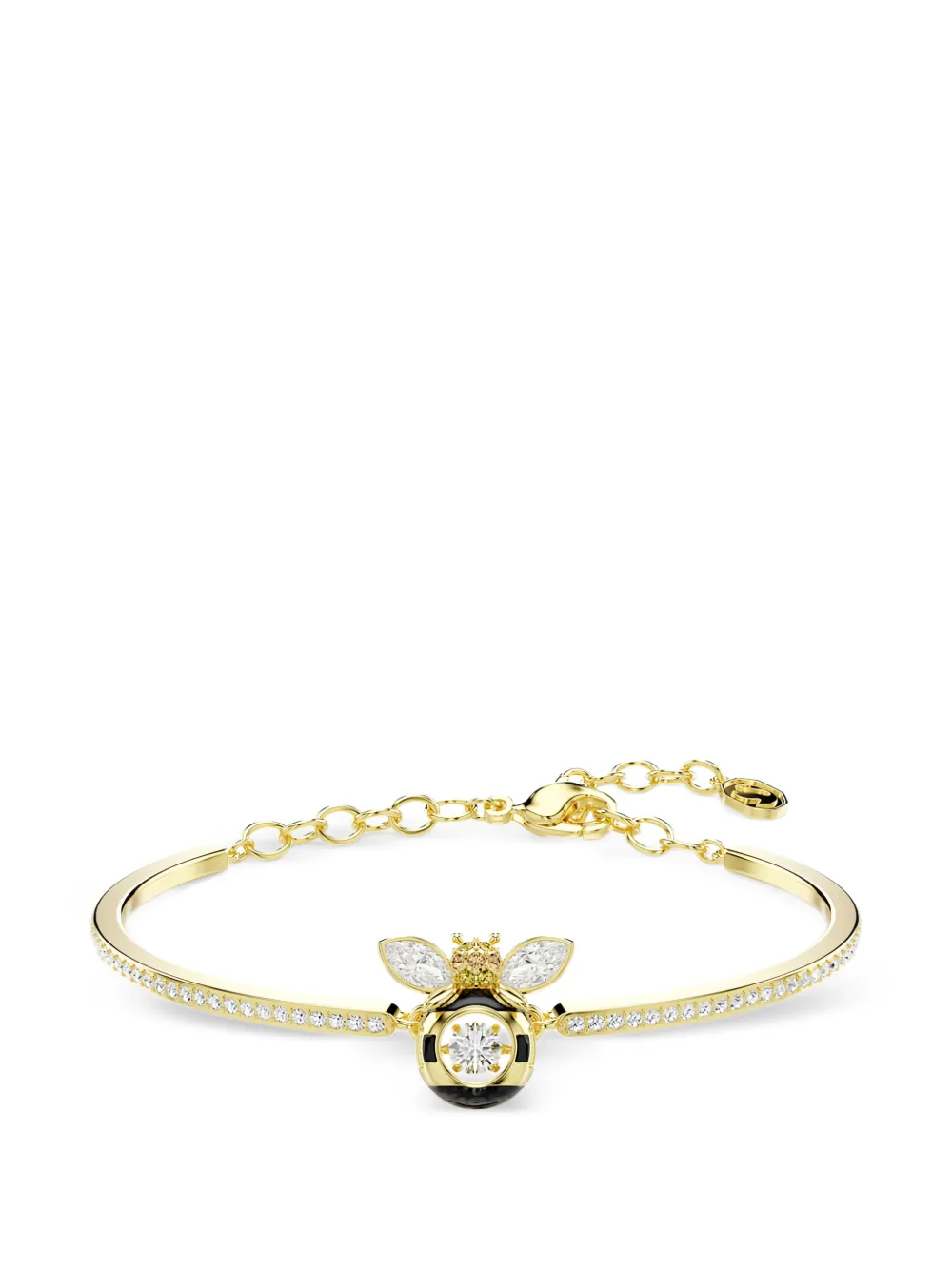 Swarovski Idyllia crystal-embellished bee bracelet - Oro