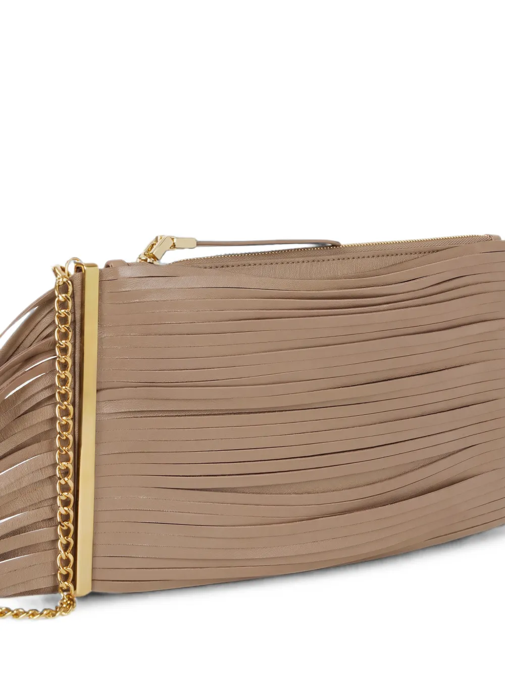 Elisabetta Franchi Tas van nappa leer Beige