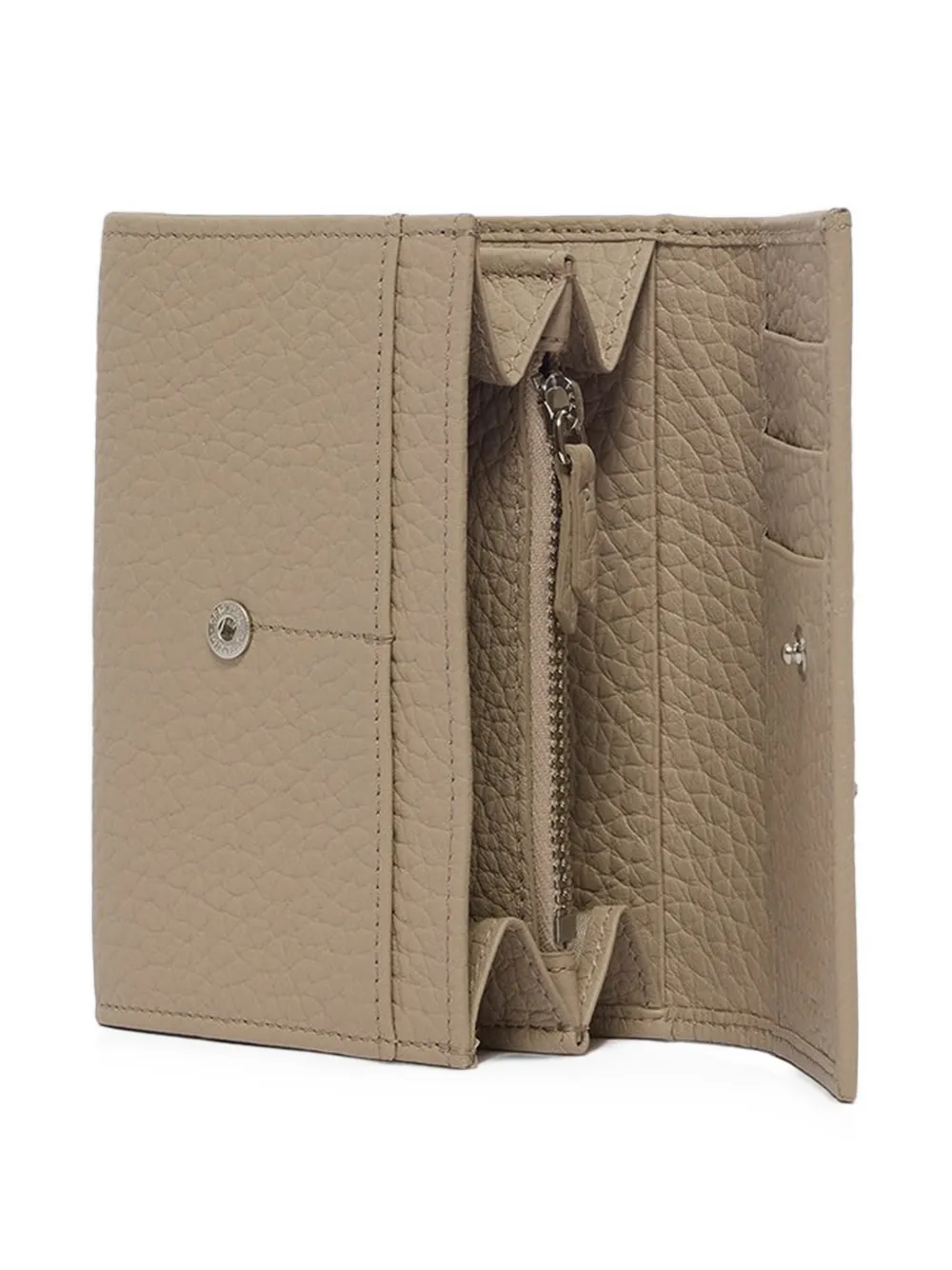 Orciani Envelope leren portemonnee Beige