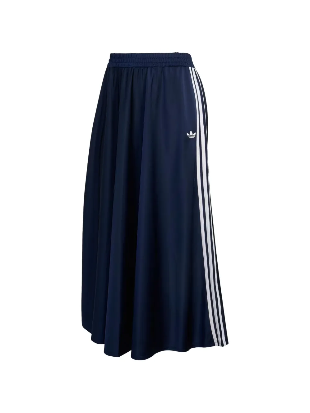 adidas Firebird side-stripe logo maxi skirt Blauw