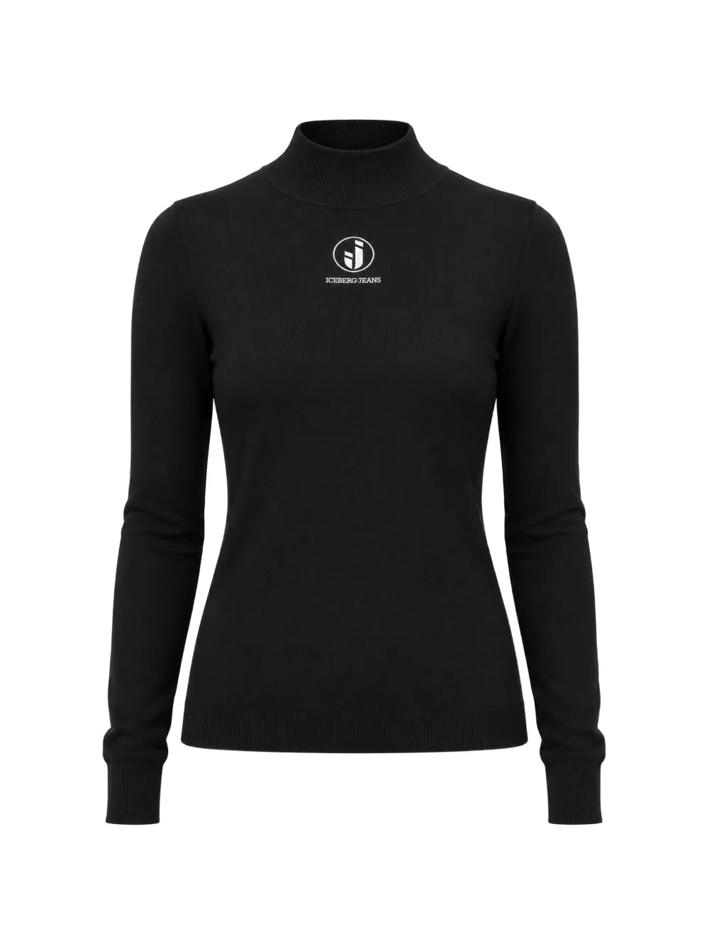Iceberg logo-print turtleneck sweater