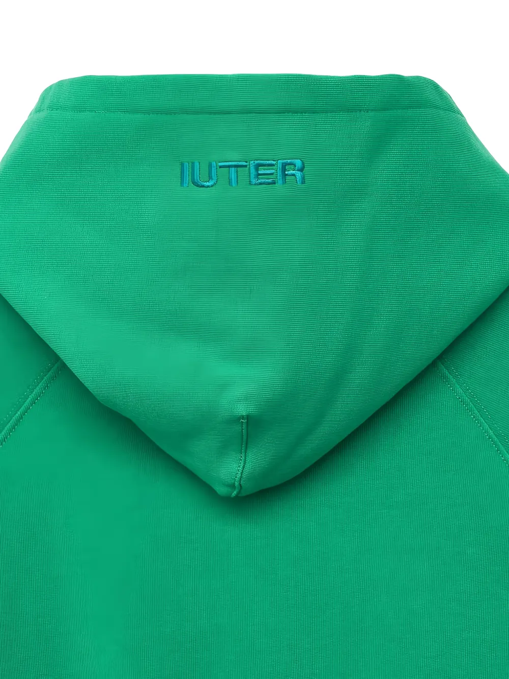 IUTER Family Business hoodie met logo-patch Groen