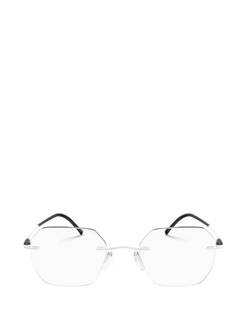 Silhouette rimless geometric-frame glasses