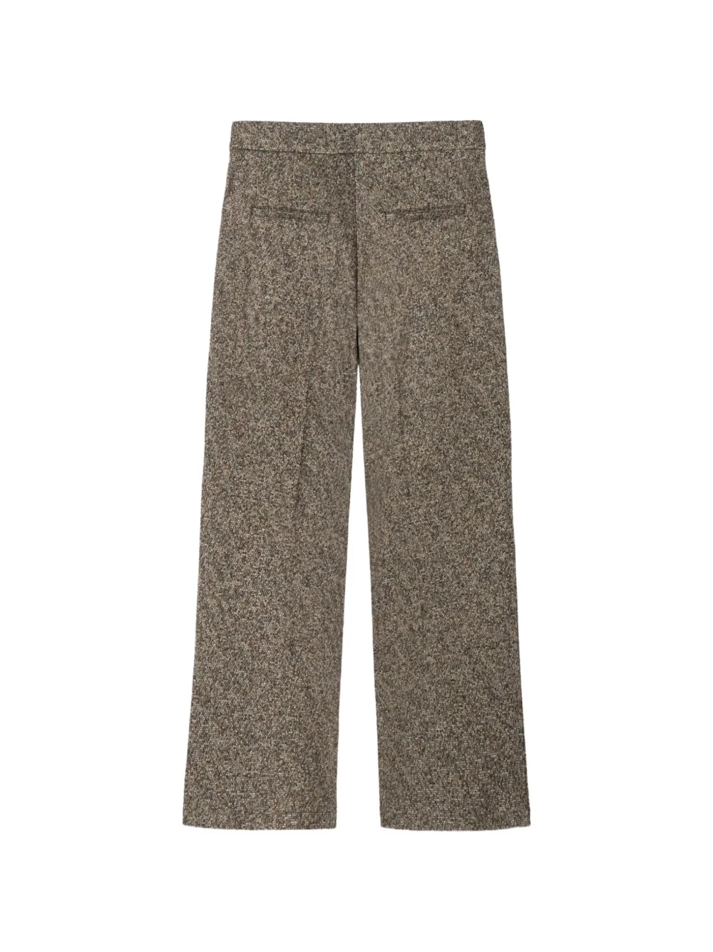 Cambio Ava broek met wijde pijpen Bruin