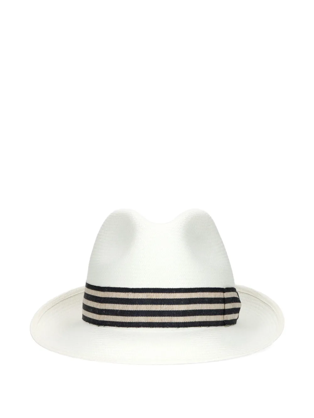 Borsalino Federico striped-trim Panama hat