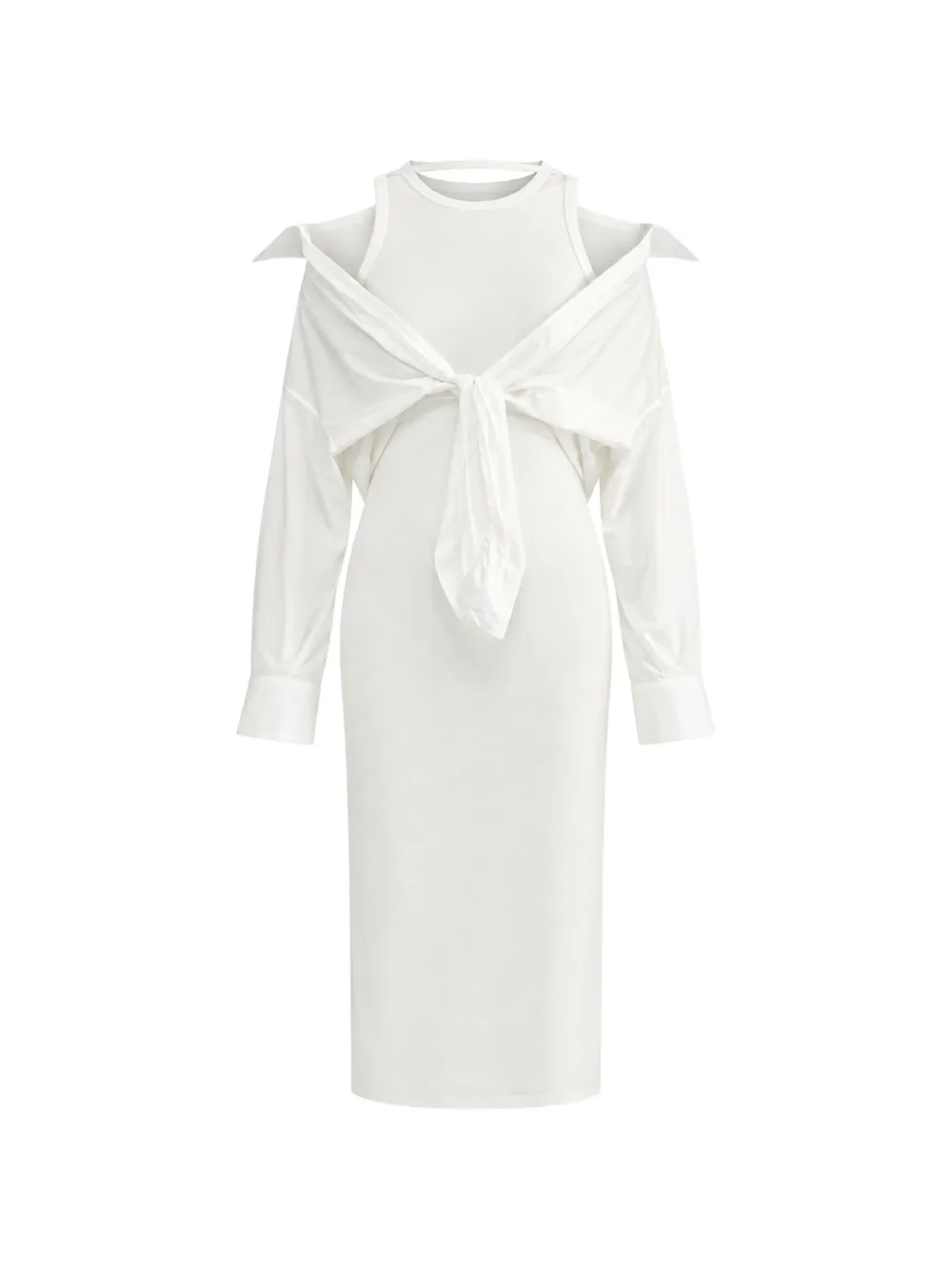 Liviana Conti cold-shoulder layered dress