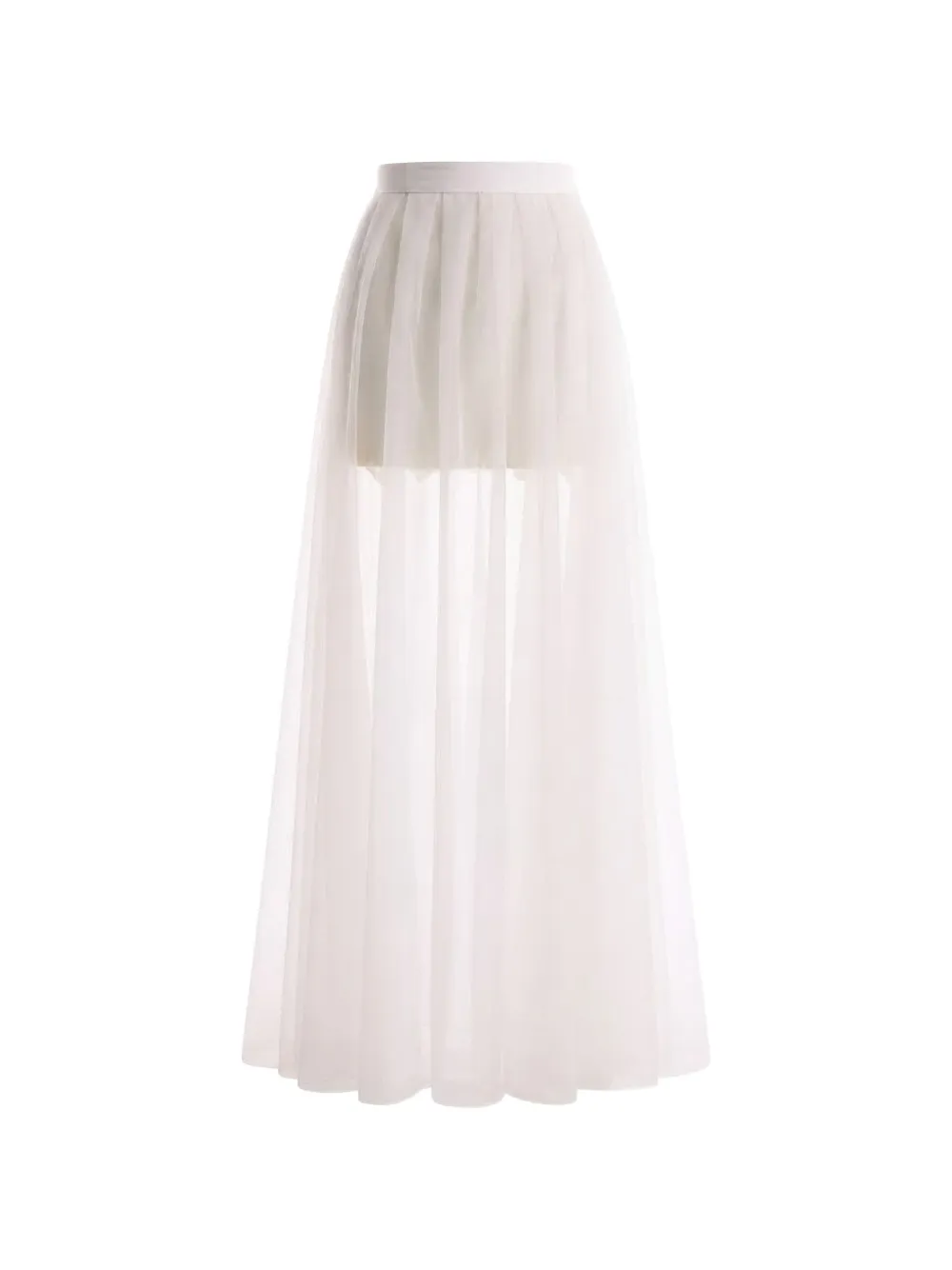 Gemy Maalouf organza pleated skirt