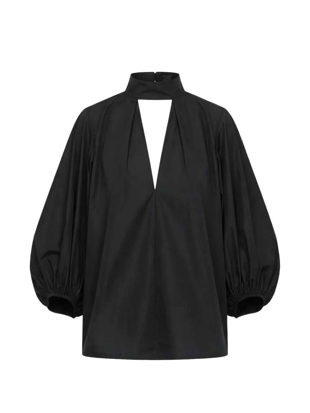 Gemy Maalouf bow-detail puff-sleeve top