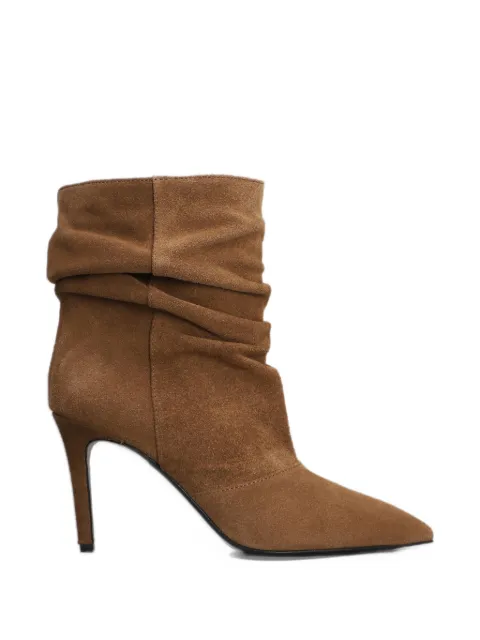 Via Roma 15 slouchy pointed-toe ankle boots