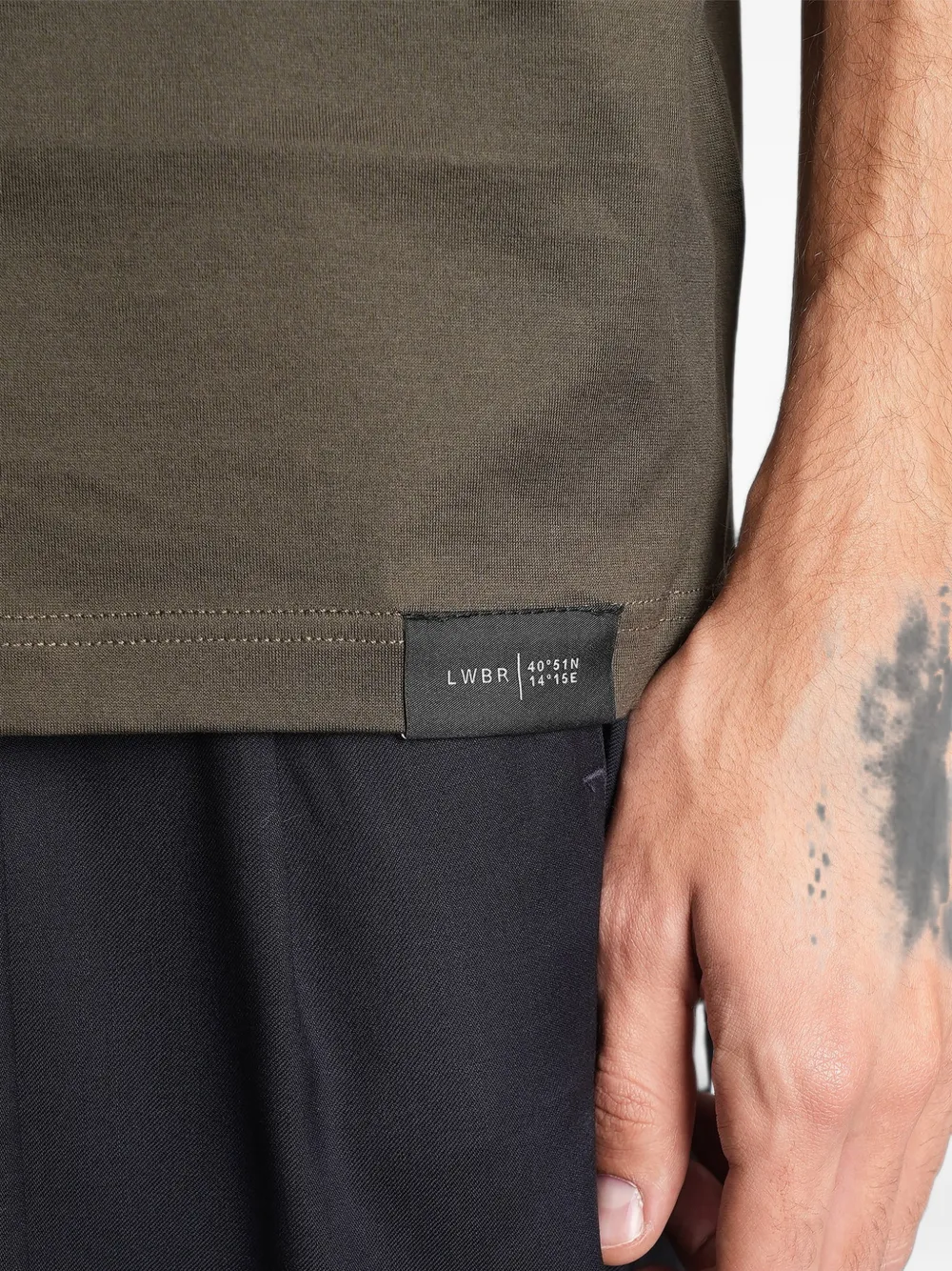 Low Brand logo-patch T-shirt Bruin