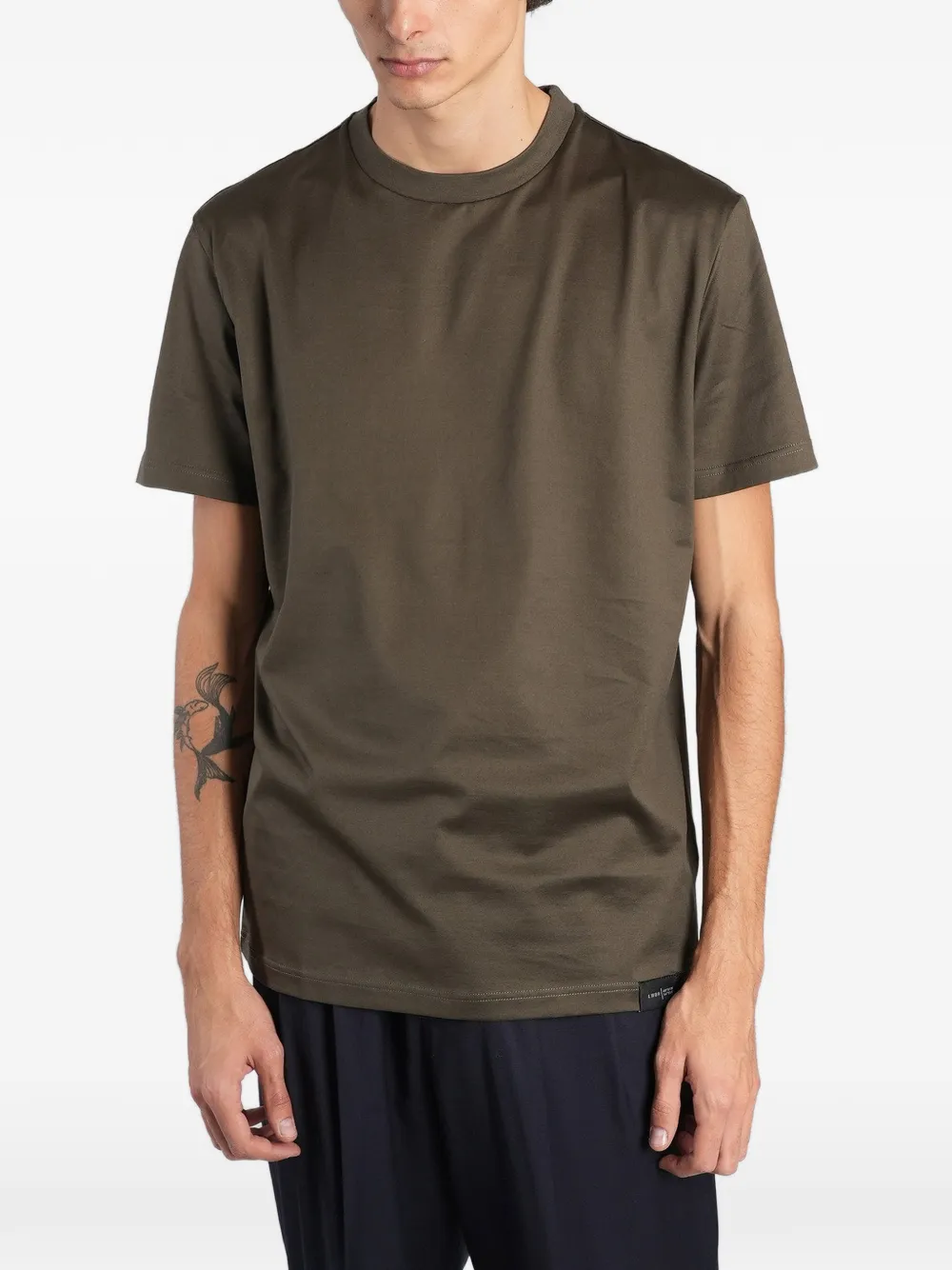 Low Brand logo-patch T-shirt Bruin
