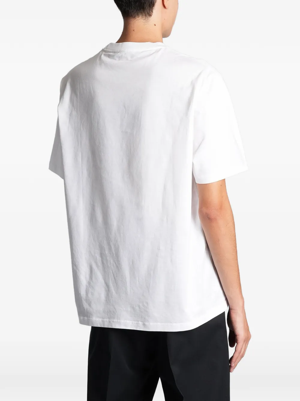 Low Brand B240 T-shirt met ronde hals Wit