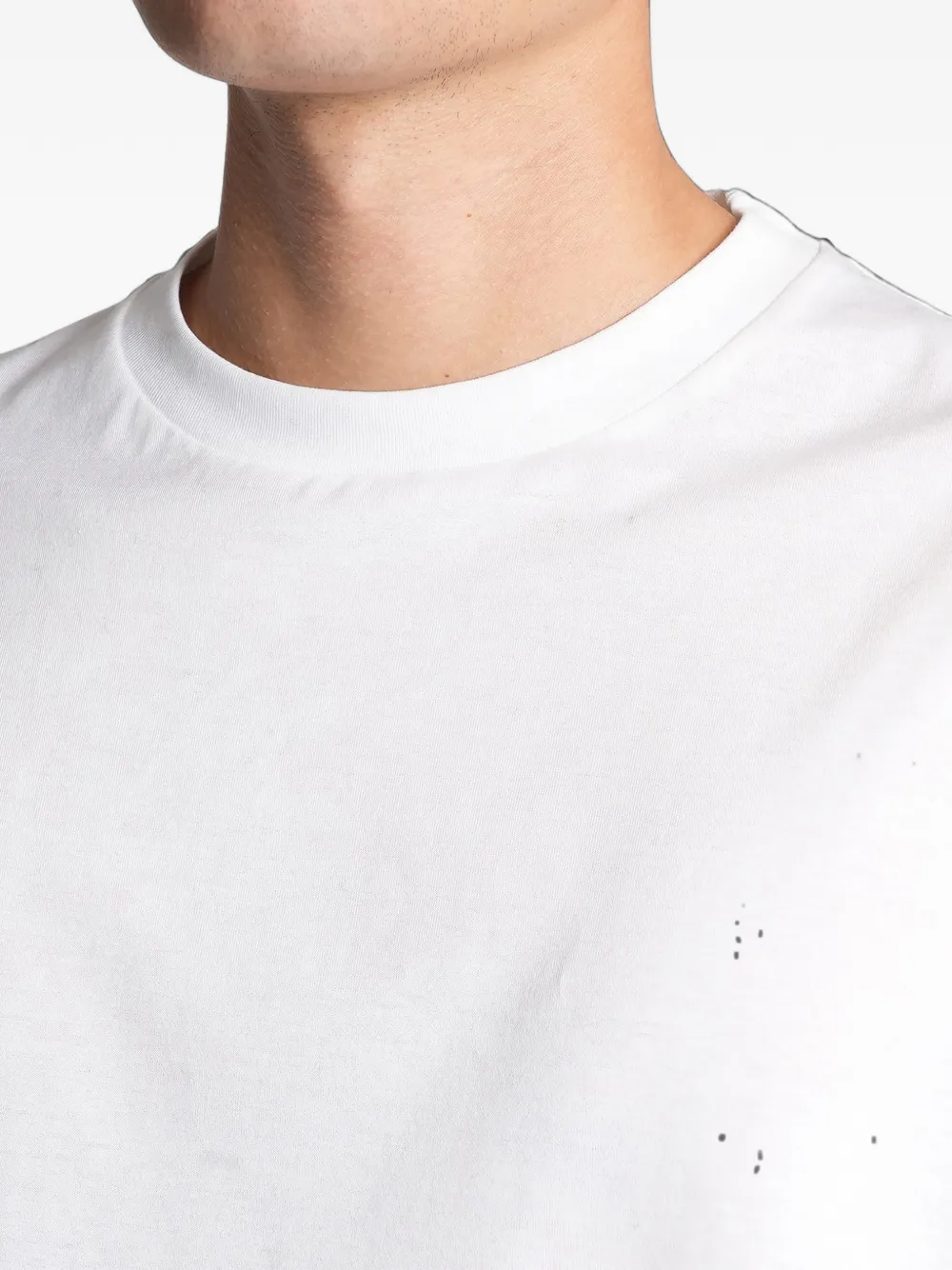 Low Brand B240 T-shirt met ronde hals Wit