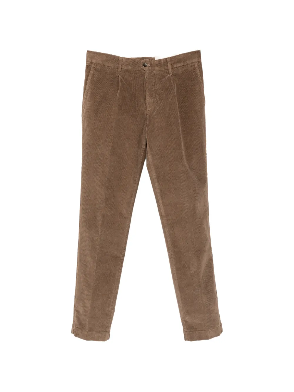 Incotex pleated corduroy trousers - Braun