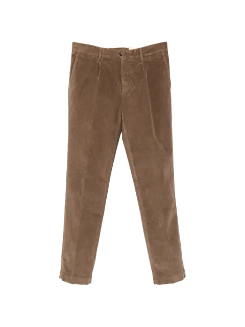 Incotex pleated corduroy trousers