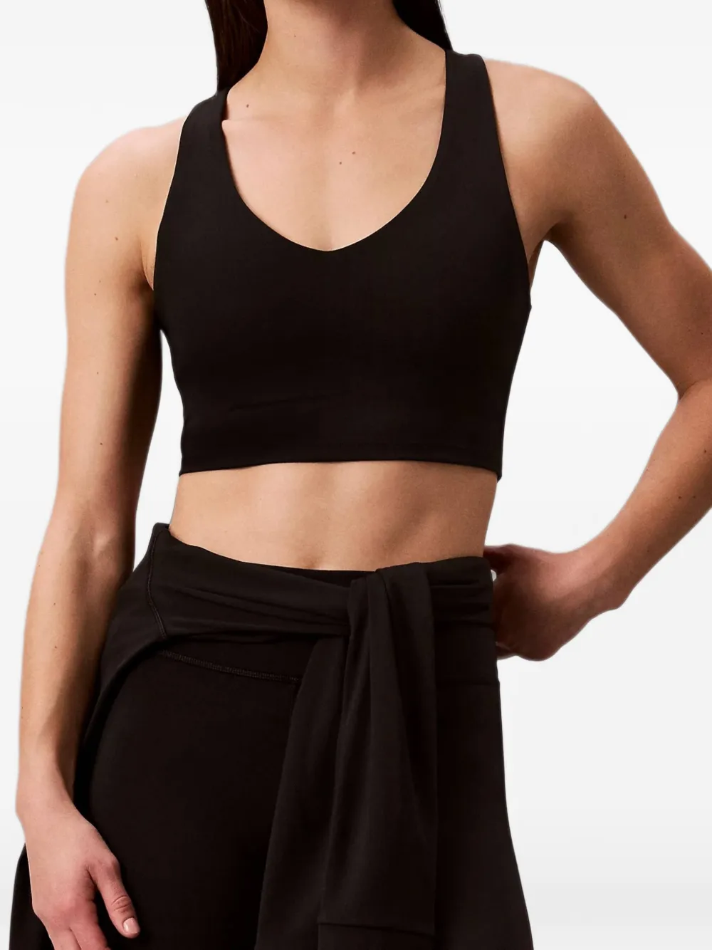 Calvin Klein Sport-bh met racerback Zwart