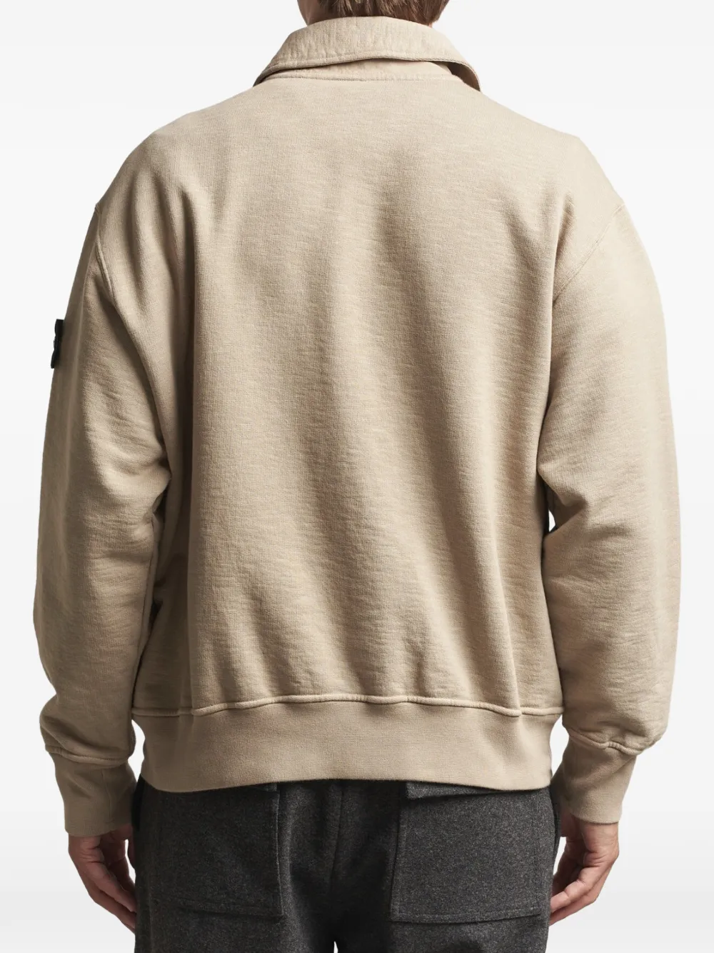 Stone Island Poloshirt met logopatch Beige