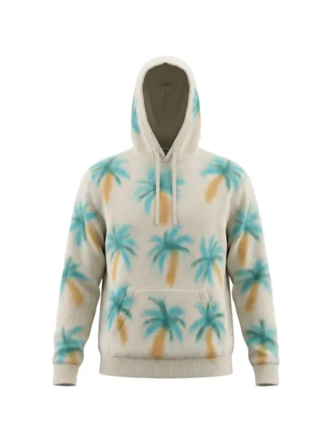 HARDEN painted palm tree hoodie