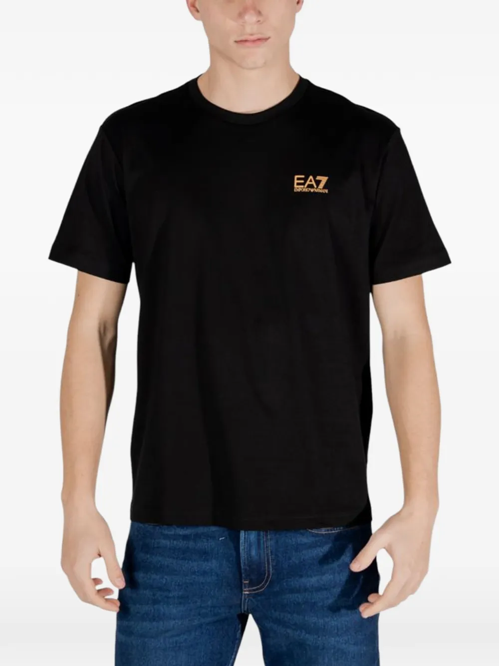 Ea7 Emporio Armani logo-print cotton T-shirt