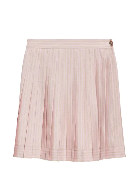 Versace striped pleated skirt