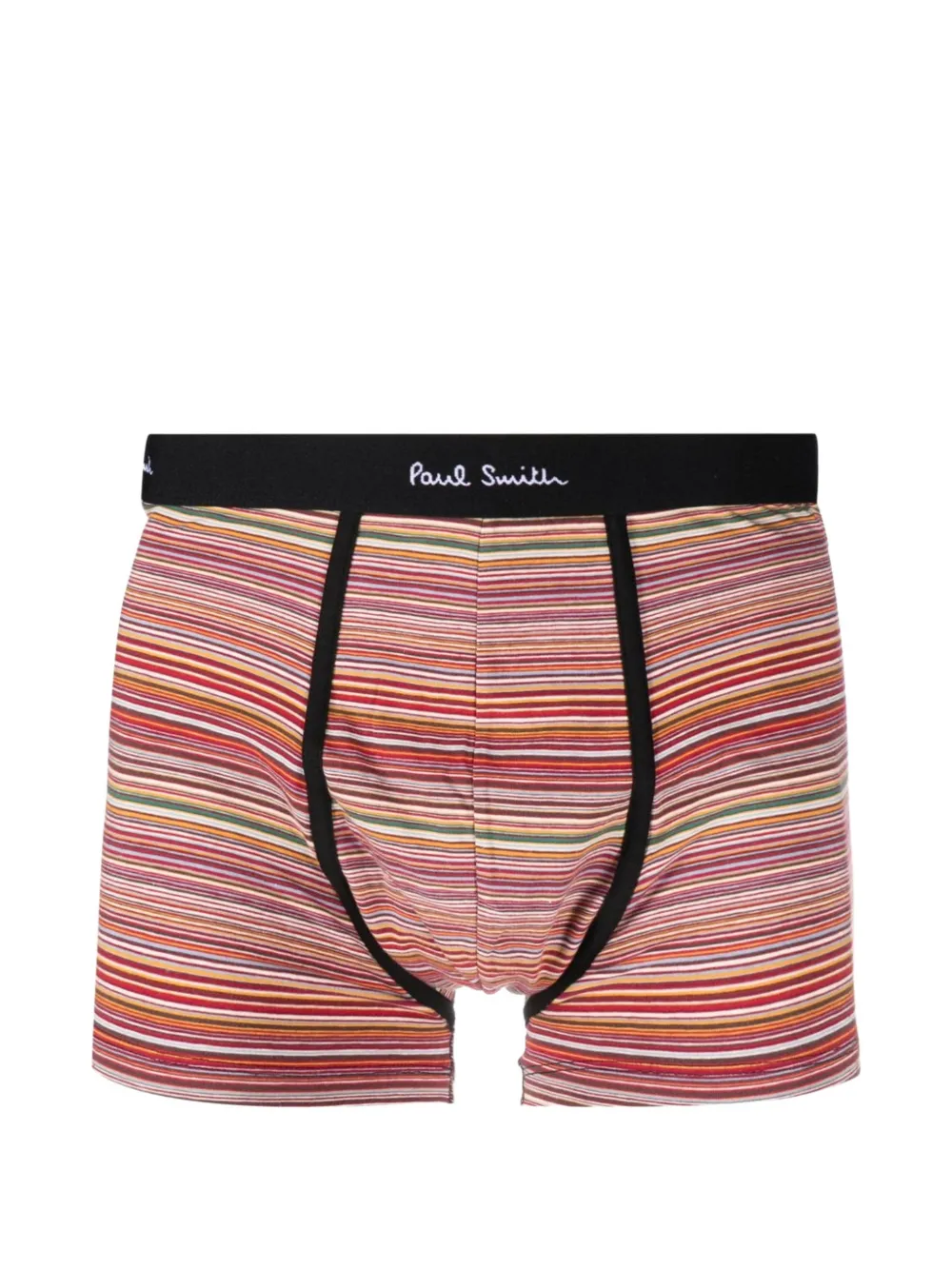 Paul Smith Drie Signature Stripe boxershorts met vlakken Oranje