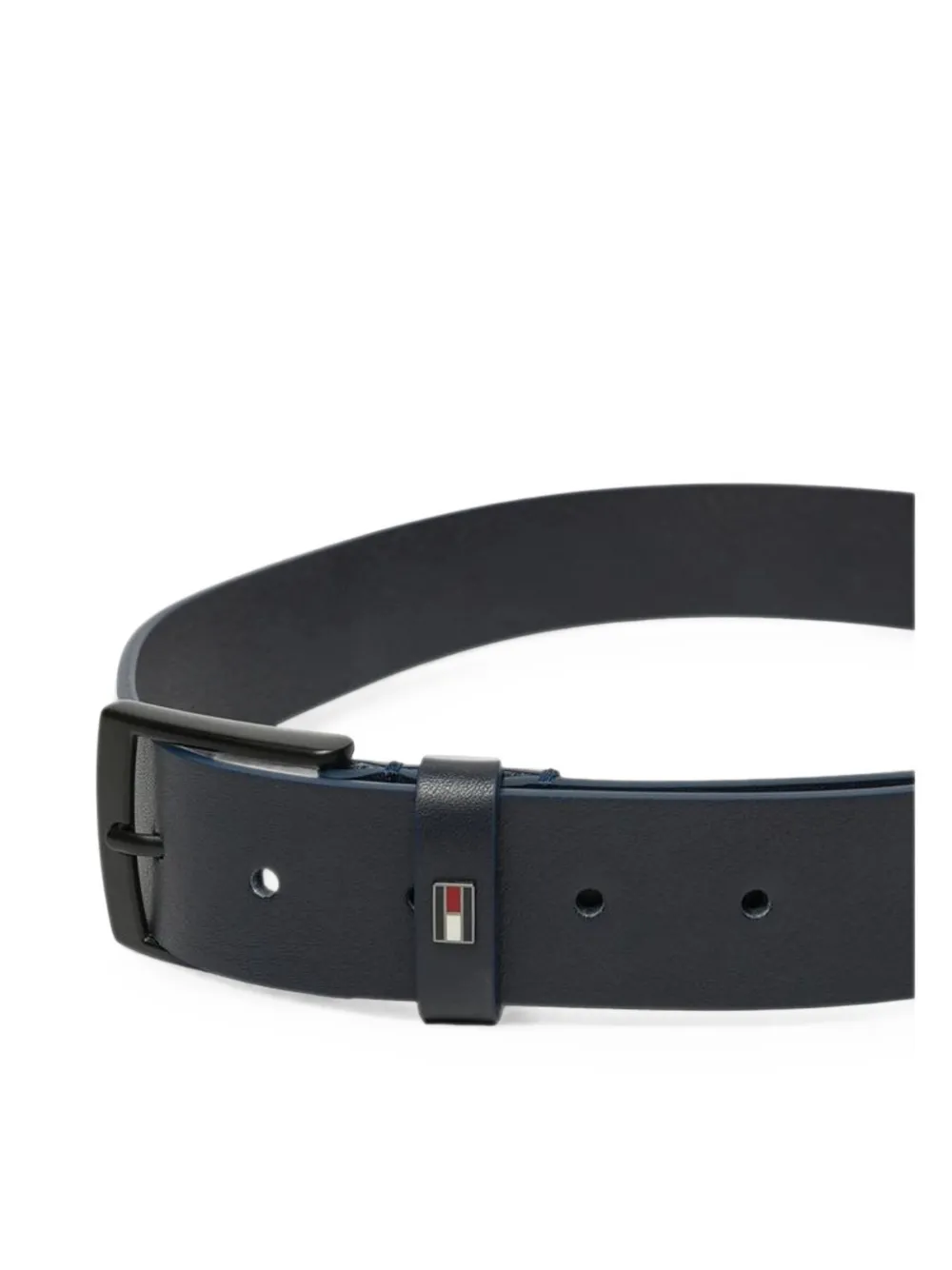 Tommy Hilfiger Leren gespriem Blauw