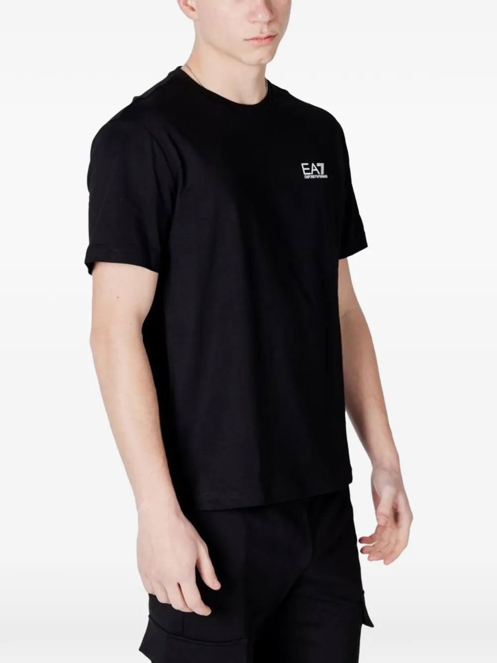 Ea7 Emporio Armani T-shirt met logoprint Zwart
