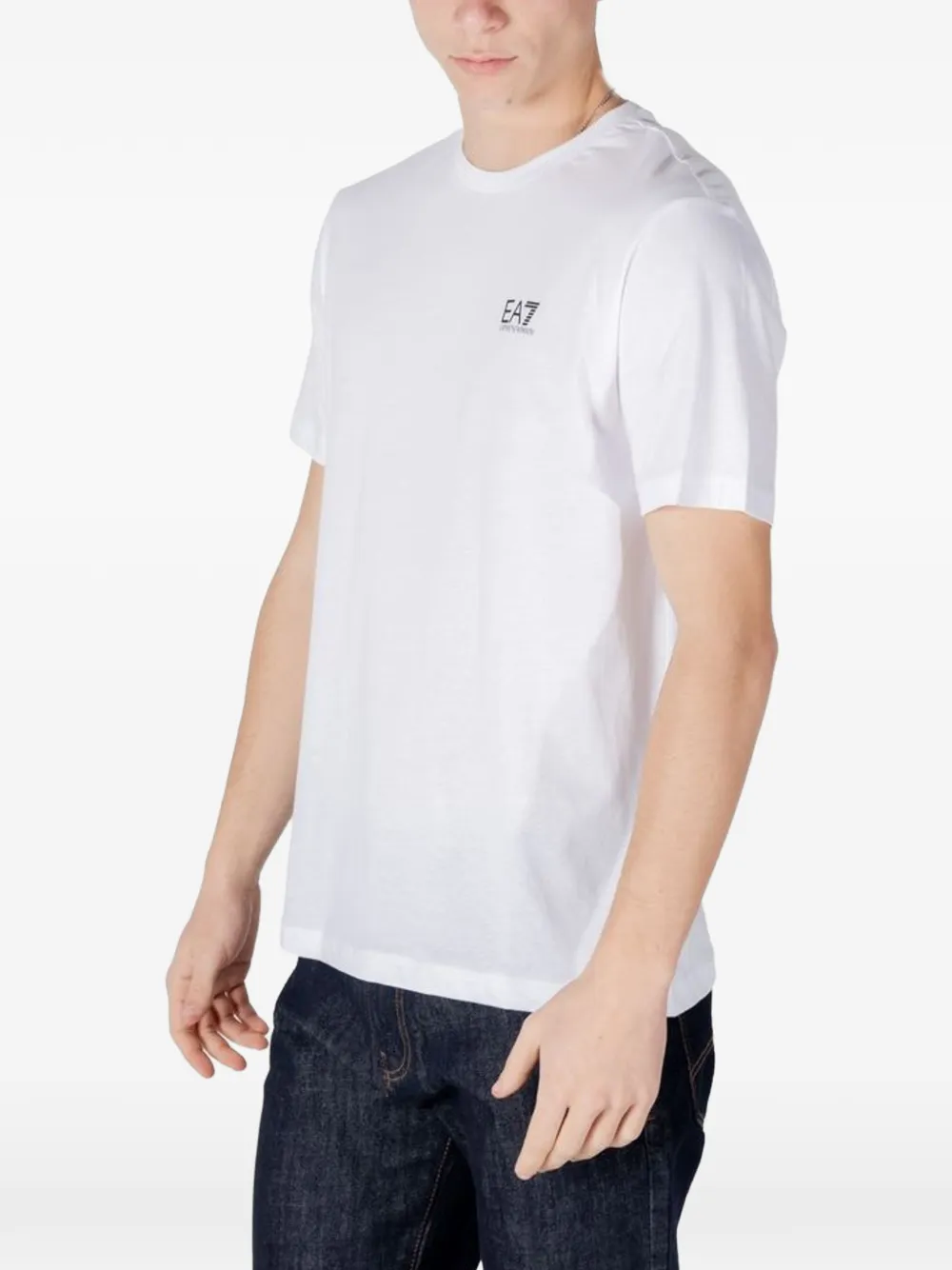 Ea7 Emporio Armani T-shirt met logoprint Wit