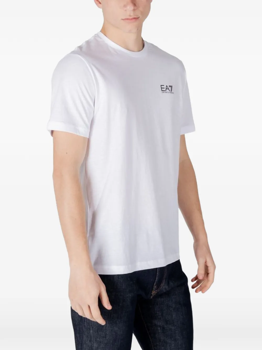 Ea7 Emporio Armani T-shirt met logoprint Wit