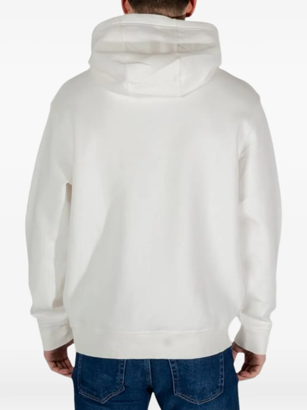 Armani Exchange Hoodie met logoprint Wit