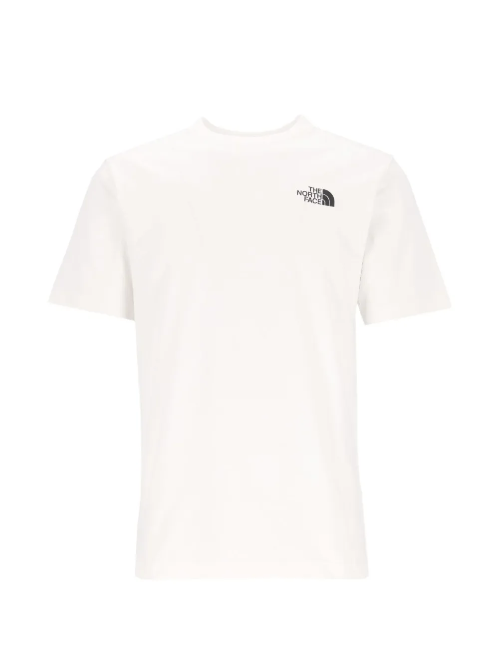 The North Face T-shirt met bergschets Wit
