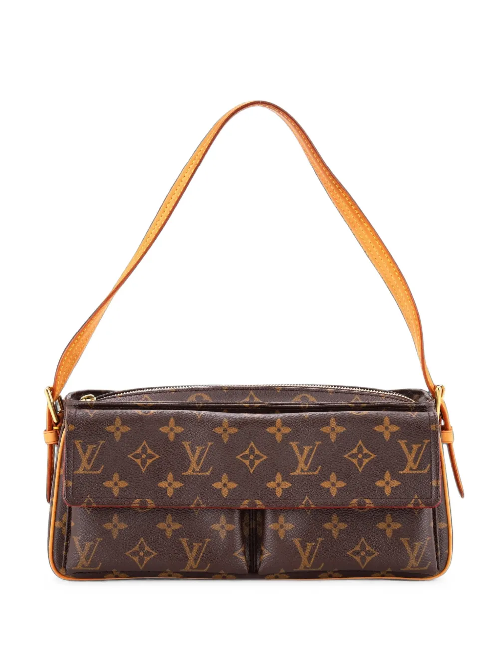 Louis Vuitton Pre-Owned Viva Cite Handbag Monogram Canvas MM shoulder bag - Brown