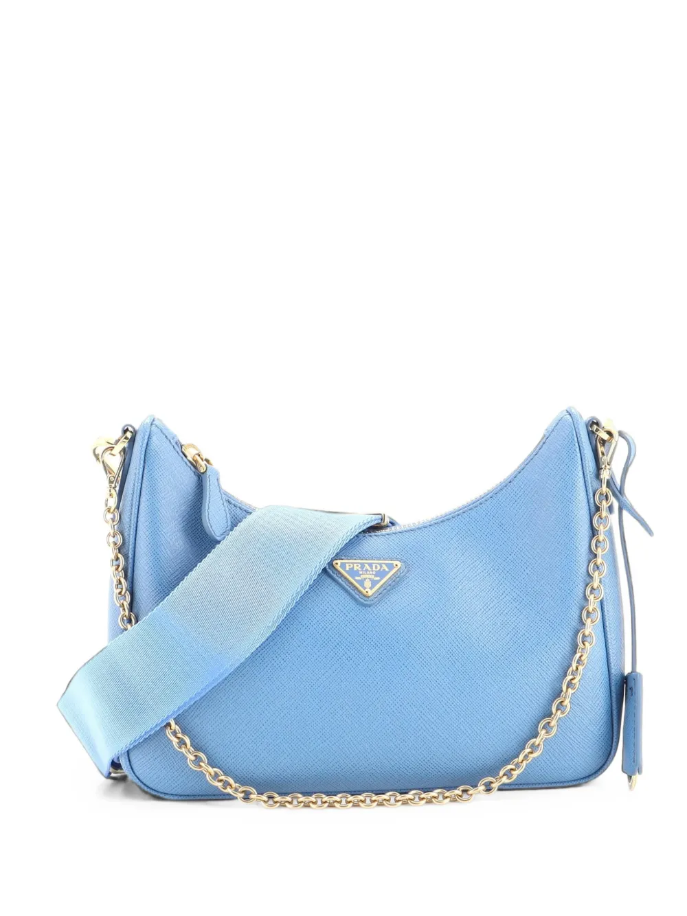 Prada Pre-Owned Re-Edition 2005 Shoulder Bag Saffiano Leather Small crossbody bag - Blue