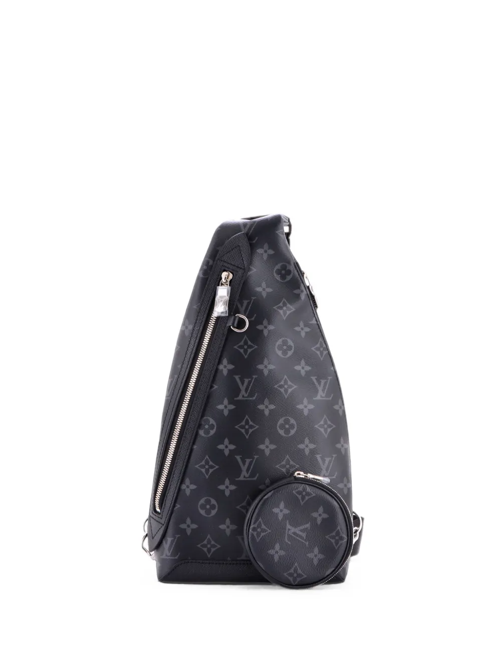Louis Vuitton Pre-Owned Duo Sling Bag Monogram Eclipse Canvas crossbody bag - Black