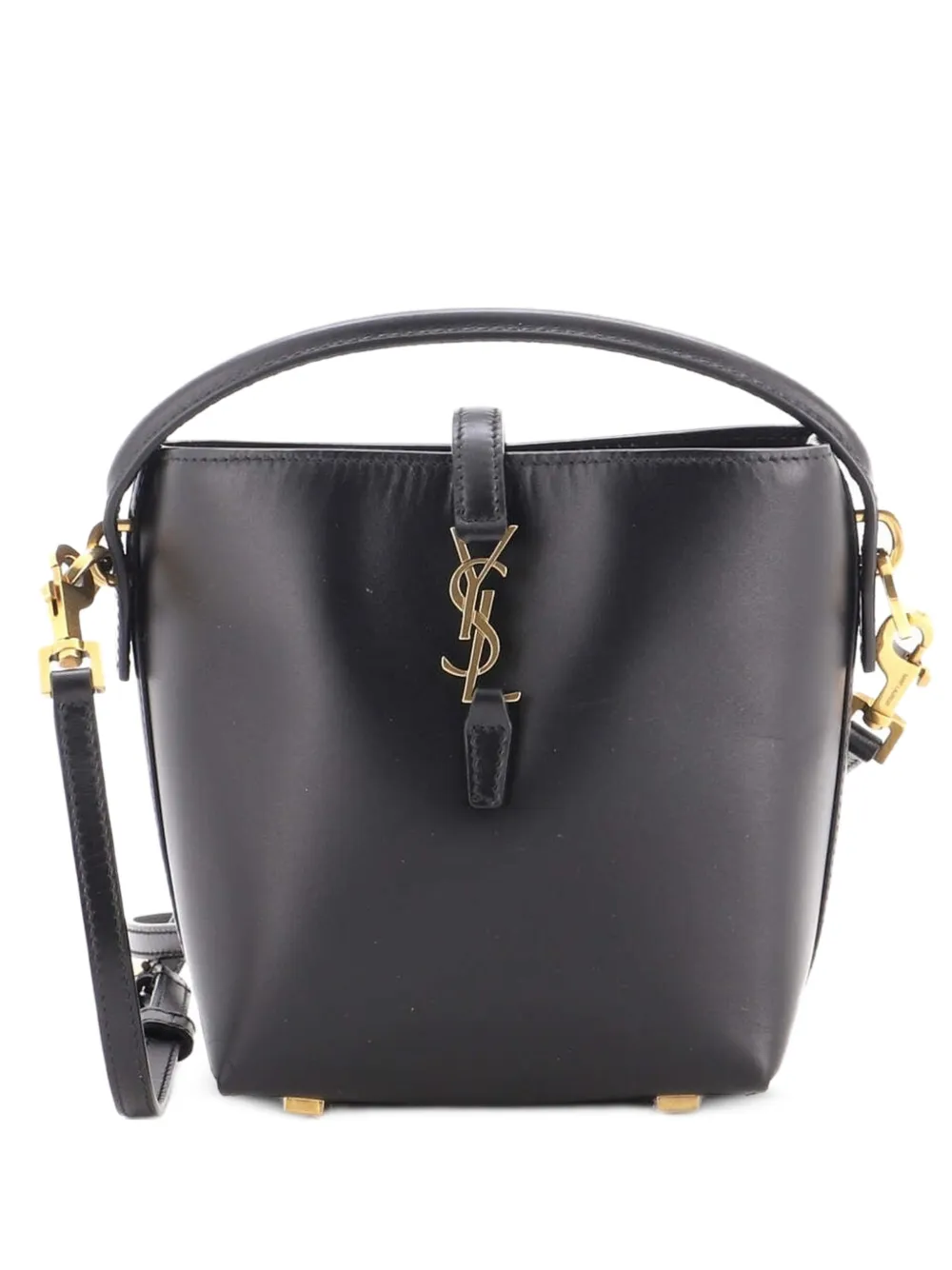 Saint Laurent Pre-Owned mini sac seau Le 37 en cuir - Noir