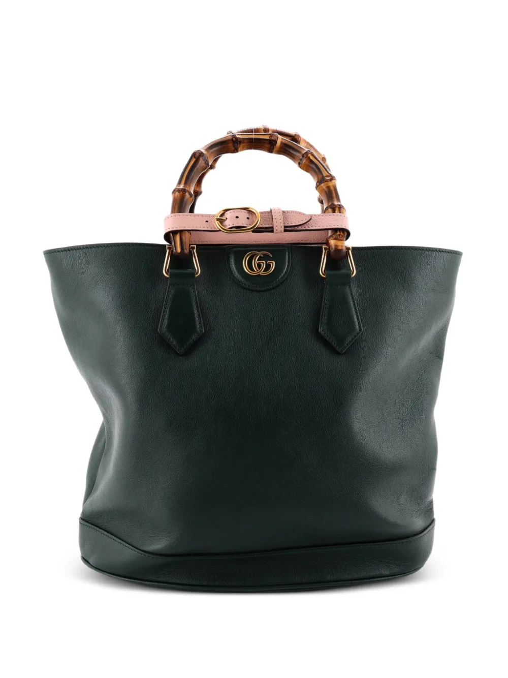Gucci Pre-Owned Mittelgroße Diana NM Bamboo Tote Bag - Grün