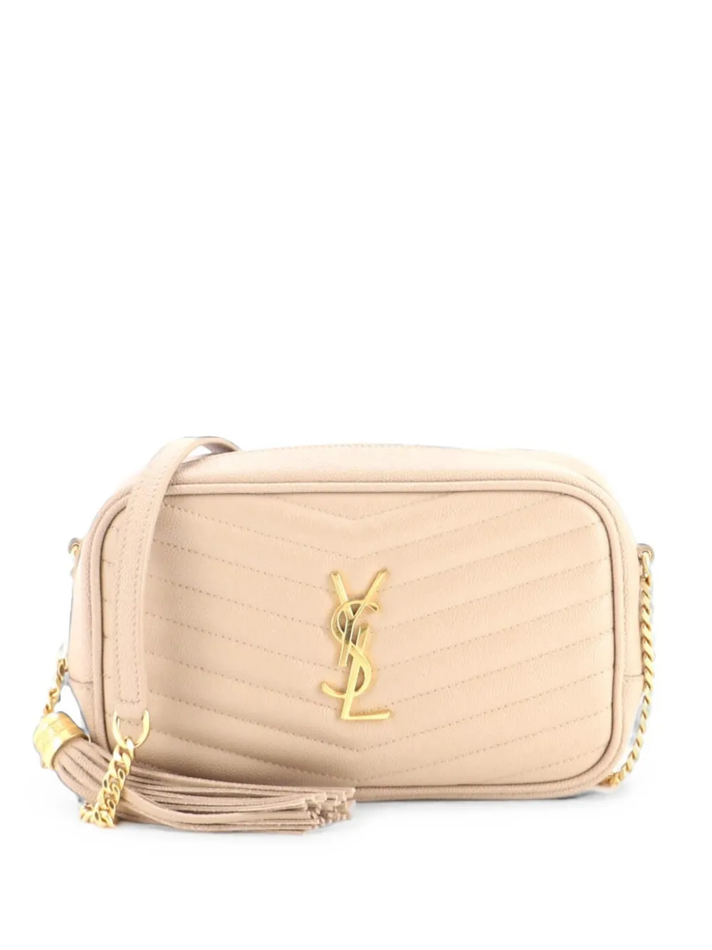 Saint Laurent Pre-Owned Lou Camera Bag Matelasse Chevron Leather Mini crossbody bag - Toni neutri